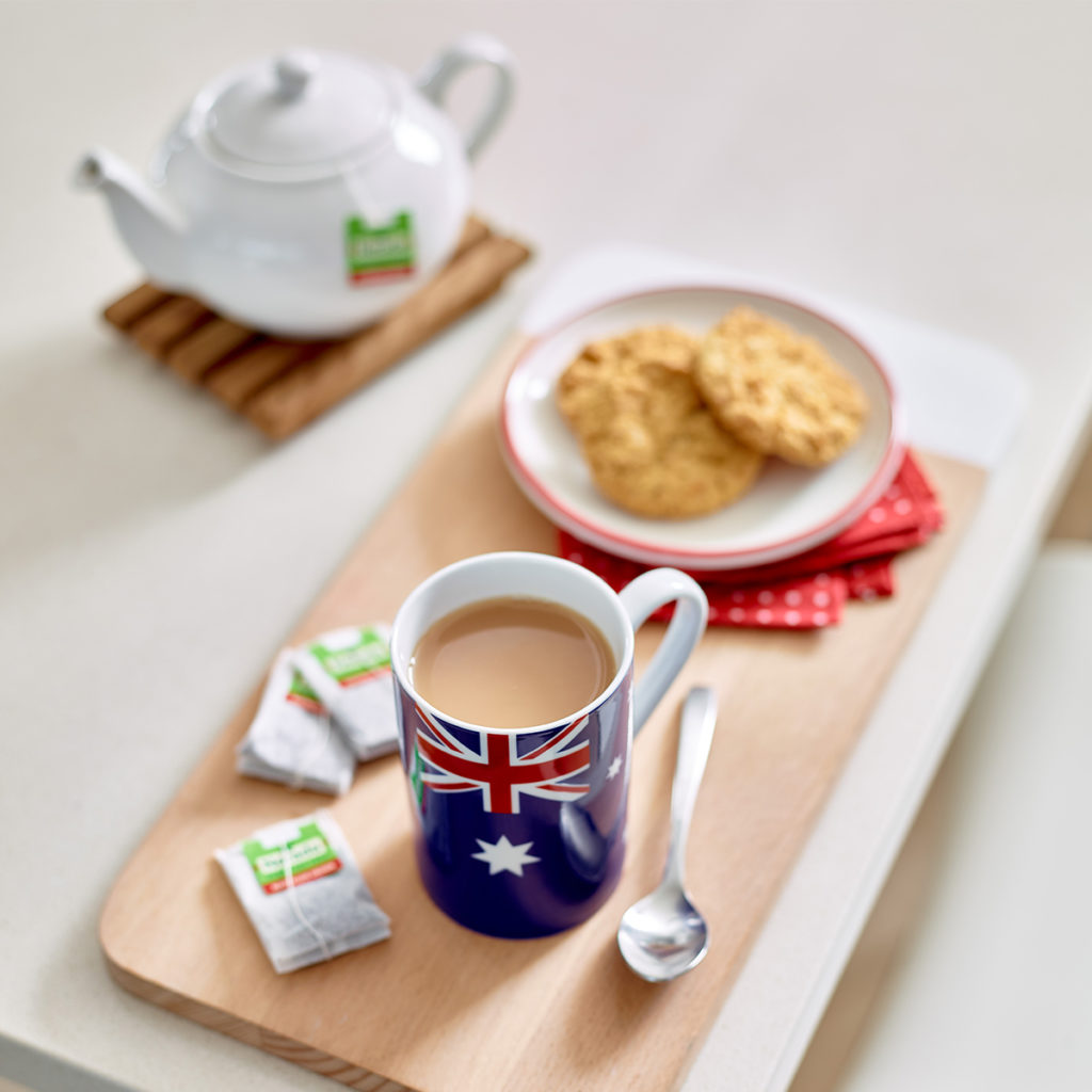 Nerada's ANZAC Biscuits, tea, and tapot