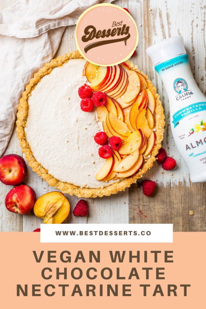 Vegan White Chocolate Nectarine Tart Recipe