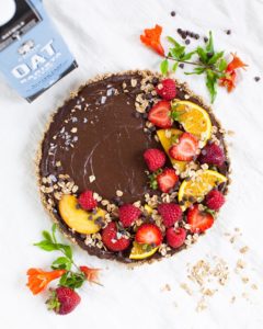 Plant-Based Oat Milk Chocolate Mousse Tart - perfetc for World Chocolate Day