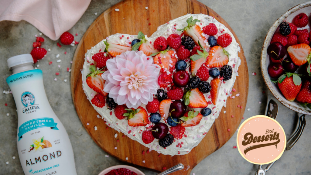 Vegan Vanilla Buttercream Cake for Valentine's Day (1)