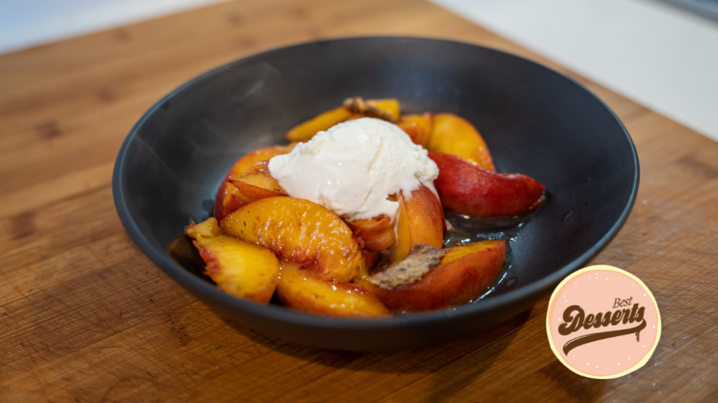 Caramelised Peaches by Omghee