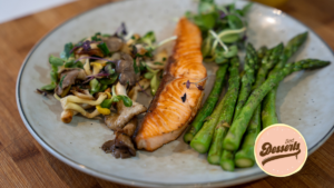 Easter Salmon and Asparagus by OMGhee