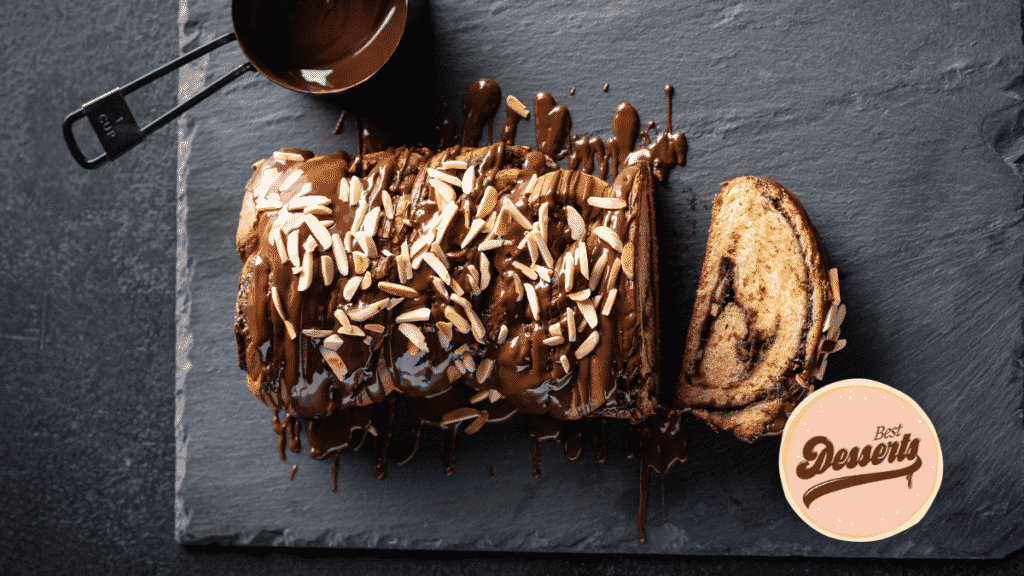 Dark Chocolate Almonds and Biscoff Babka