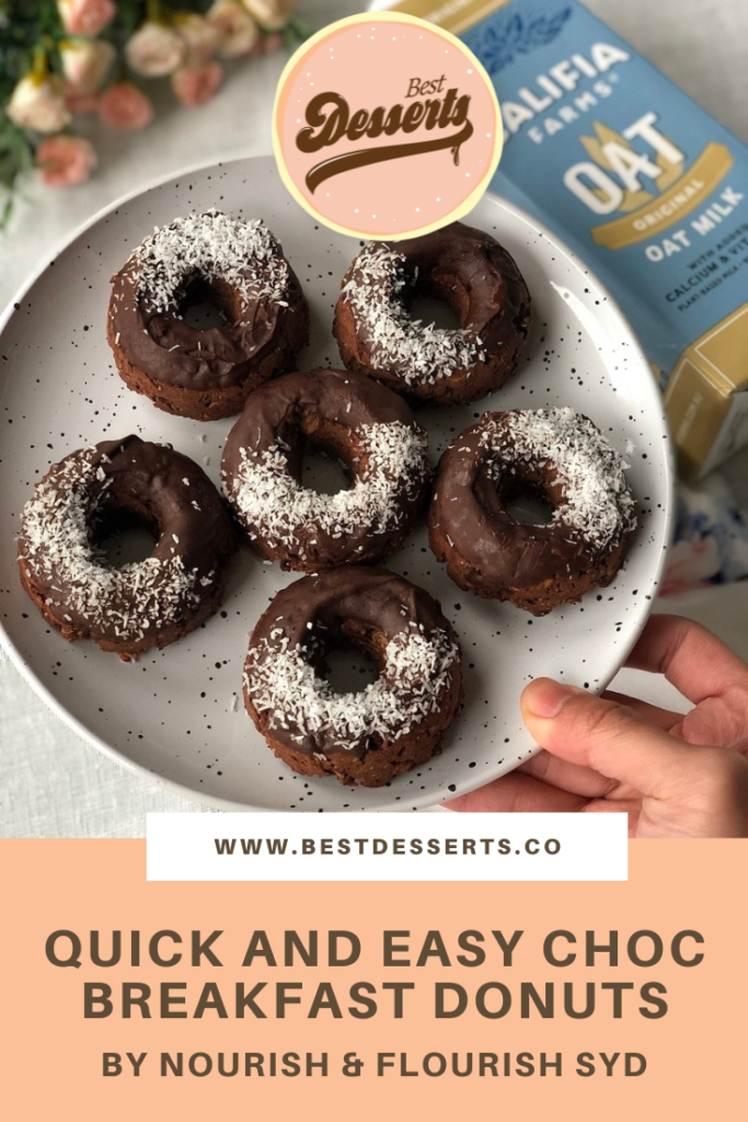Quick and Easy Choc Breakfast Donuts by Nourish & Flourish Syd