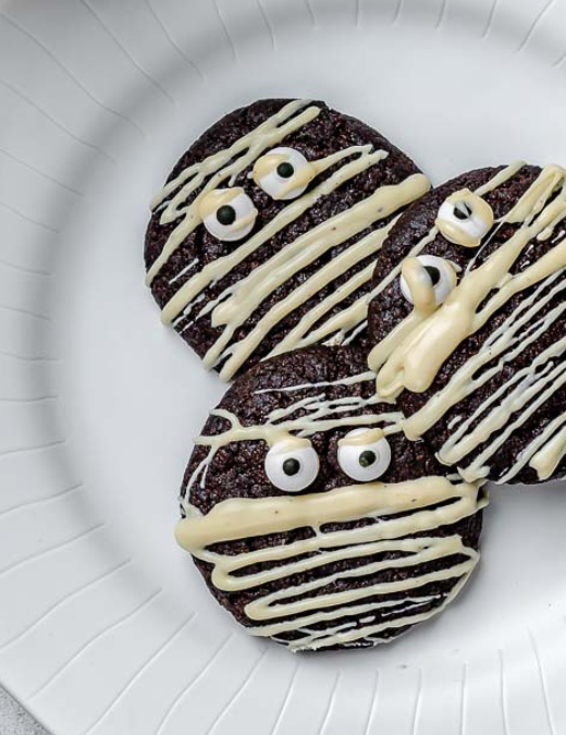Chocolate Mummy Cookies