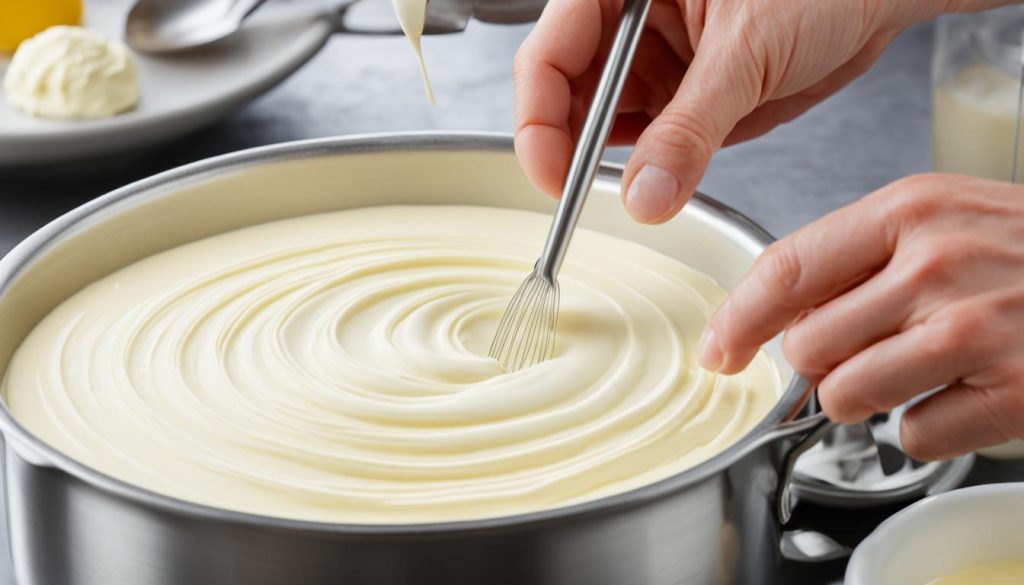 Adjusting the Thickness of Pastry Cream