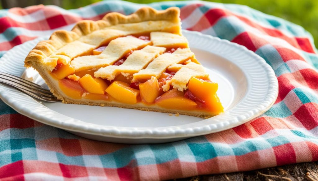 Freezer Peach Pie
