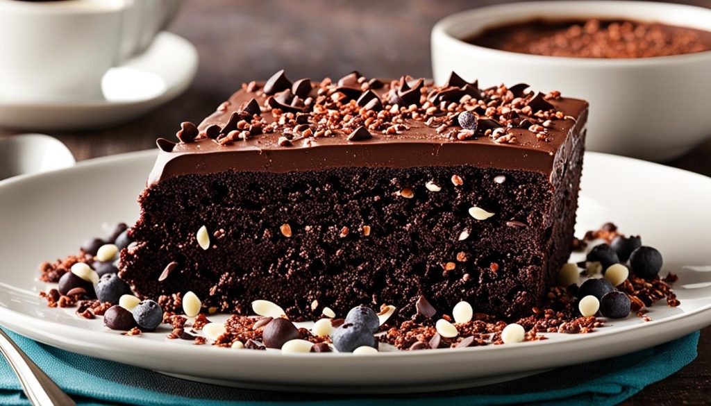Low-sugar dark chocolate dessert