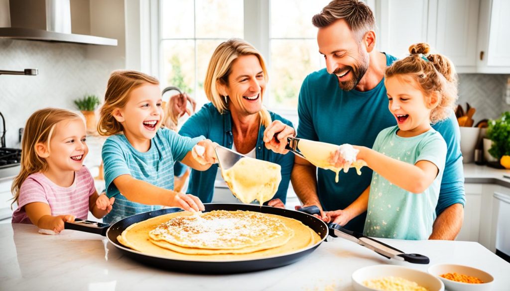 crepe-making with family